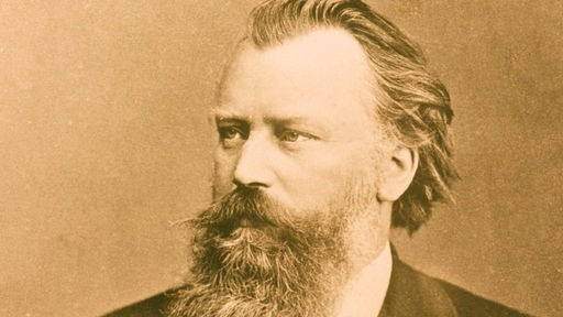 Johannes Brahms, Portraitaufnahme aus dem Jahr 1883