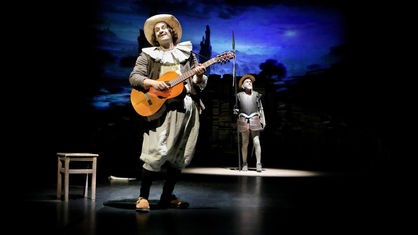 Thomas Ehrlichmann und Rainer Kleinespel"Don Quijote und Sancho Pansa" am Theater Dortmund