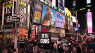 Jenny Holzer #2, It Is Guns, 2019 LED truck New York, IT IS GUNS, 2018–19