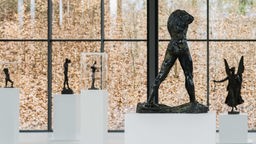 Skulptur von Auguste Rodin in der Ausstellung "Figur!" im Skulpturenpark Waldfrieden in Wuppertal