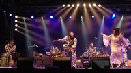 Die aus Burkina Faso stammende Band Farafina bei einem Auftritt im Jahr 2009.