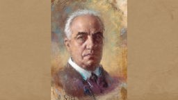 Portrait des Komponisten Umberto Giordano (Pastell, Arturo Rietti (1863-1942) Mailand, Museo alla Scala)