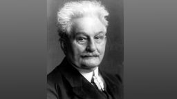 Leoš Janáček Portrait in schwarz-weiß