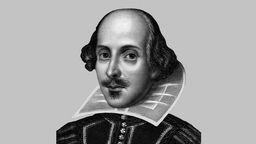 William Shakespeare (Portrait schwarz-weiß)