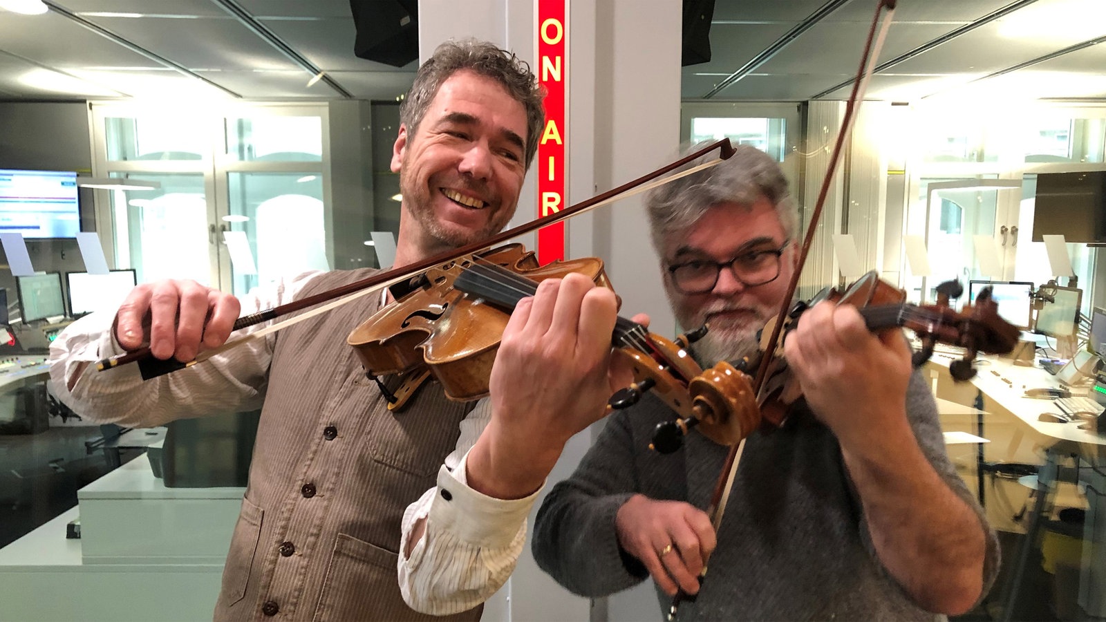 Doppelportrait: Daniel Finkernagel und Jörg Lengersdorf