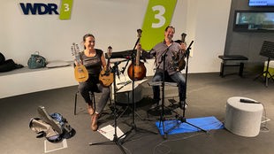 Caterina Lichtenberg und Mike Marshall spielen Live in WDR 3 Tonart.