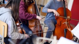 Probe eines Kammerorchesters an einer Schule (Symbolbild)