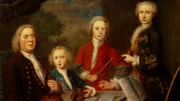 Johann Sebastian Bach und seine Söhne, Gemälde