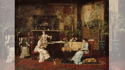 Das Musikzimmer - Gemälde von Mihaly Munkacsy (1878)