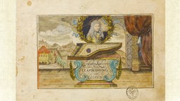 Johann Kuhnau auf dem Titelblatt zu "Neue Clavier-Uebung", 1689