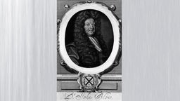 Kupferstich des Komponisten John Blow (1649-1708)