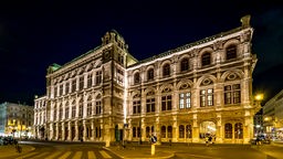 Die Wiener Staatsoper (Nachtaufnahme)