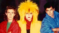 Boy George mit Mitgliedern seiner Band Cultur Beat 1985