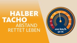 "Halber Tacho", grafische Darstellung eines Tachometers