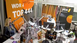 Blick ins WDR 4 Hörfunk Studio in Köln 