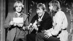 Herbert Grönemeyer, Stephan Sulke und Maren Berg bei einem Auftritt in Kiel (1970er)