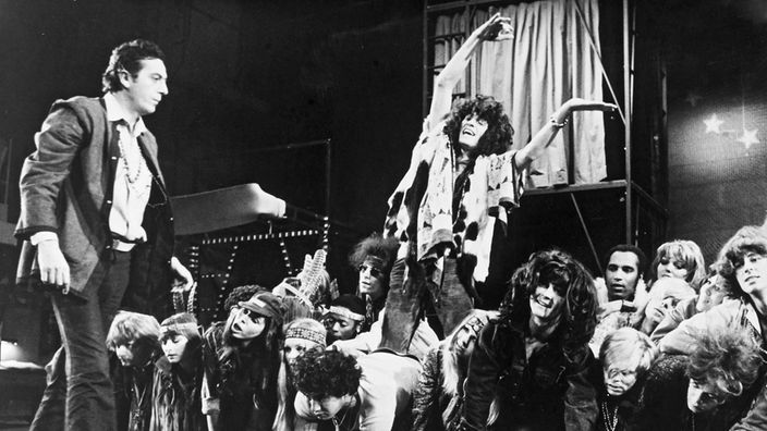 Szene aus dem Musical "Hair" von 1968