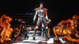 Szene aus dem Musical "Starlight Express" von Andrew Lloyd Webber während der Uraufführung der deutschen Fassung am 12. Juni 1988 in Bochum