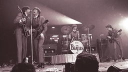 Die Beatles 1964 bei ihrem ersten US-Konzert in Washington