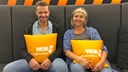 Florian Schröder mit Heike Knispel im WDR 4 Studio