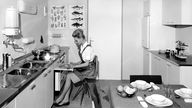 70er Jahre Einbauküche mit neuer Arbeitsplatte