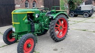 Traktor auf dem Hof Schulze Rötering in Ahlen