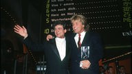 Dieter Bohlen und Nino de Angelo beim "Grand pric Eurovision de la Chanson" (1989)