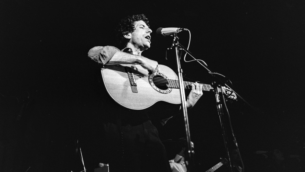 Leonard Cohen auf dem Montreux Jazz Festival in der Schweiz 1976.