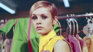 Das britische Model "Twiggy" 1966