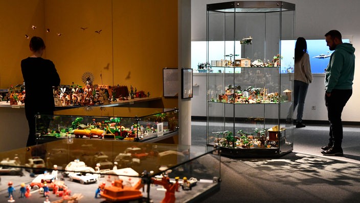 Corinna Wodarz aus Höxter stell ihre Playmobil-Sammlung im Niederrheinisches Museum Kevelaer aus