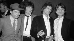 Die Rolling Stones 1983 auf einer Party
