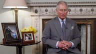 Britischer Thronfolger Prinz Charles sitzend vor seiner Oster-Ansprache 2018