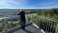 Aussicht auf dem Skywalk über das Möhnetal