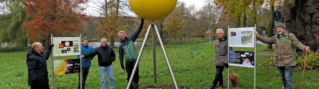 Zu Fuß durch das Sonnensystem - Wandern auf dem Planetenweg Borken