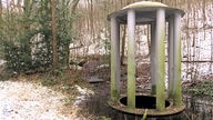 Der "Wassertempel" des Künstlers Peter Strege