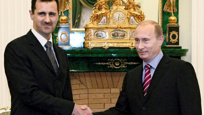Syriens Präsident Bashar al-Assad und Russlands Präsident Putin