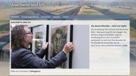Screenshot der ARD Internetseite Thema Auschwitz und Ich