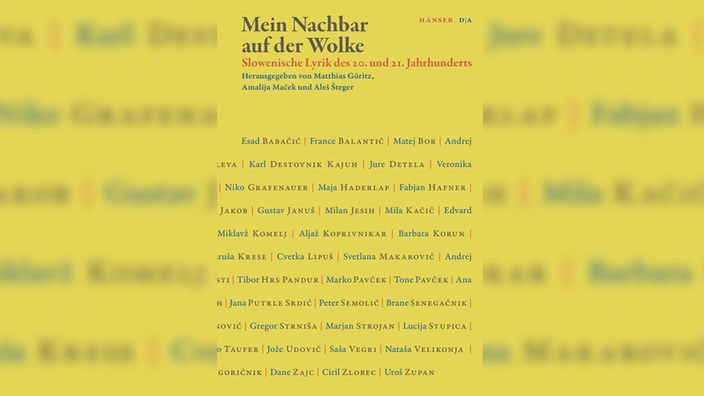 Buchcover: "Mein Nachbar auf der Wolke. Slowenische Lyrik des 20. und 21. Jahrhunderts"
