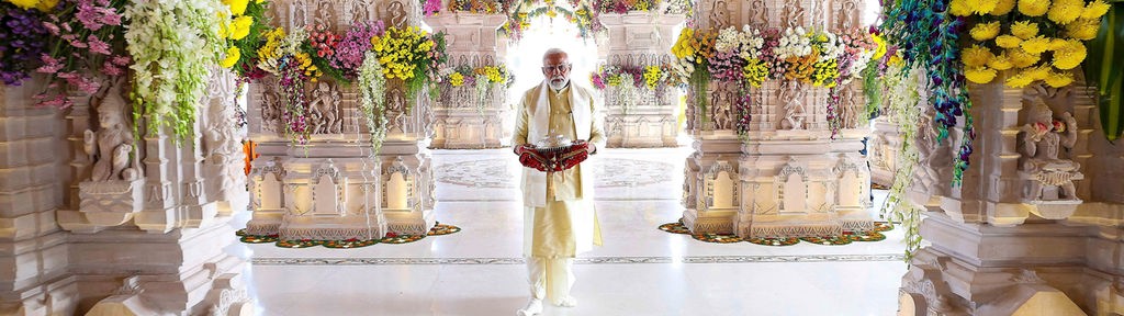 Der indische Premierminister Modi weiht den Ram-Tempel in Ayodhya ein