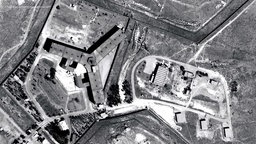 Satellitenbild von Saydnaya, Militärgefängnis in Syrien