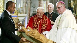  Abt Gregor Ulrich Henckel-Donnersmarck mit Papst Benedikt XVI