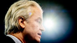 Geert Wilders, Sieger der Parlamentswahl und Vorsitzender der Partei für die Freiheit (PVV).