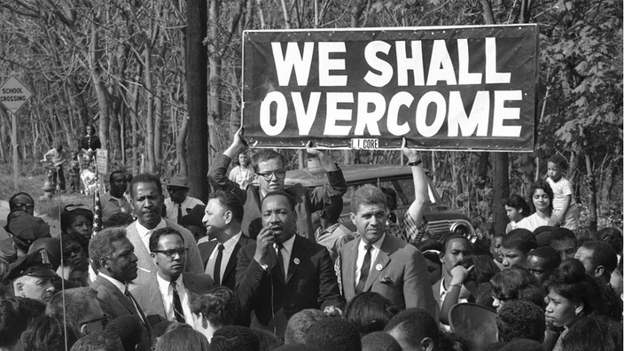 Civil Rights March - Martin Luther King Jr. - We Shall Overcome