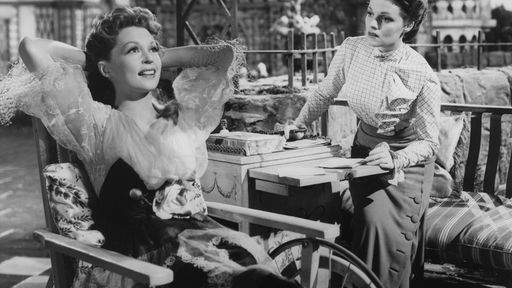 Eine Szene aus dem Spielfilm "Ungeduld des Herzens" (Großbritannien, 1946) zeigt Lilli Palmer im Rollstuhl sitzend
