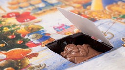 Adventskalender mit Schokolade