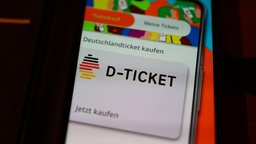 Kauf eines Deutschlandtickets über die App. Symbolbild