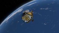 Ein computergeneriertes Bild der ESA-Sonde "Euclid", Symbolbild, Archivbild: 30.06.2023