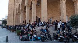 Flüchtlinge aus dem Südlibanon in Beirut (28.09.2024).