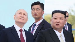 Wladimir Putin und Kim Jong Un (Amur, 13.09.2023)