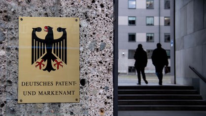Der Eingang des Deutschen Patent- und Markenamtes